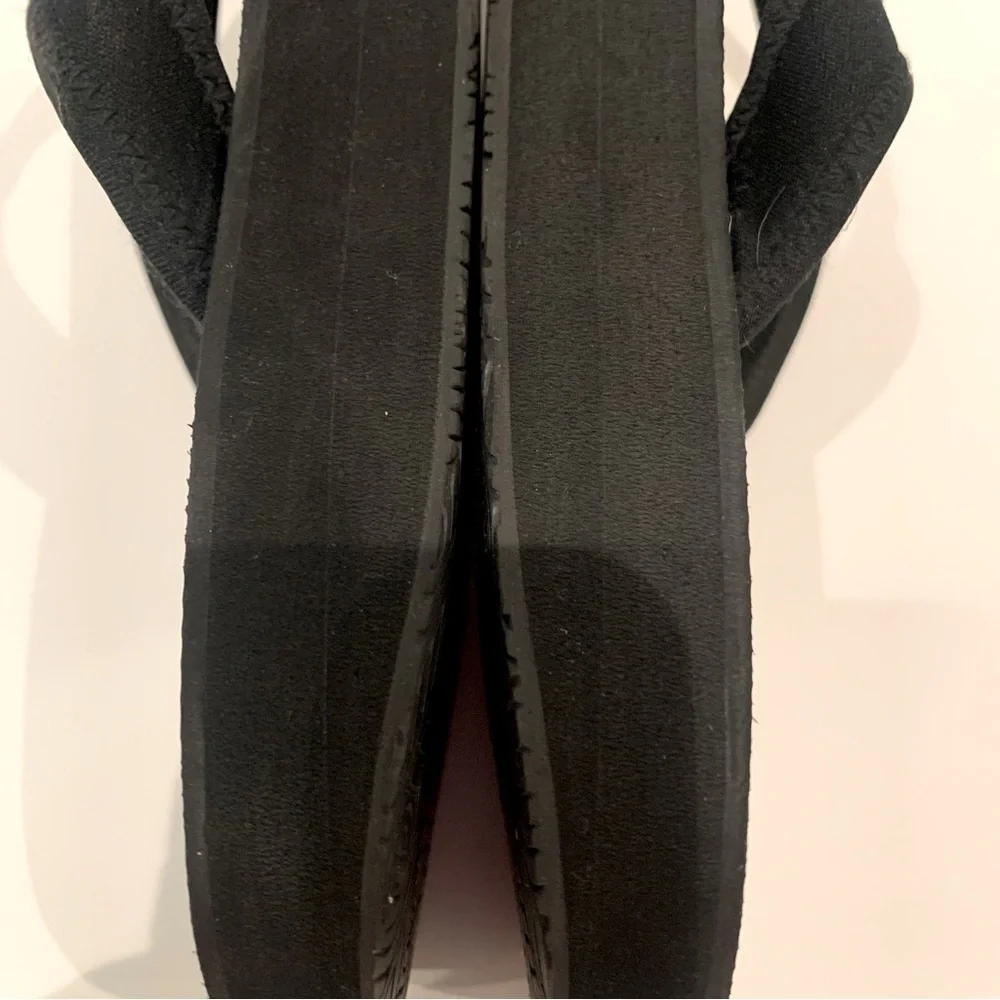 THE HEALING SOLE Plantar Fasciitis Flip Flop Sandals Black Size 11.5 W/10M
